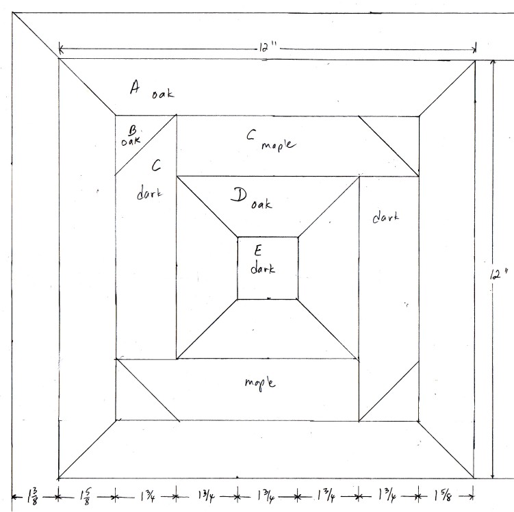 Face nailed floor corner drawing