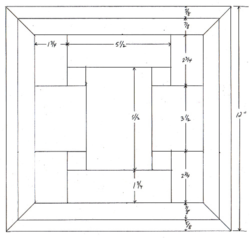 Face nailed floor corner drawing