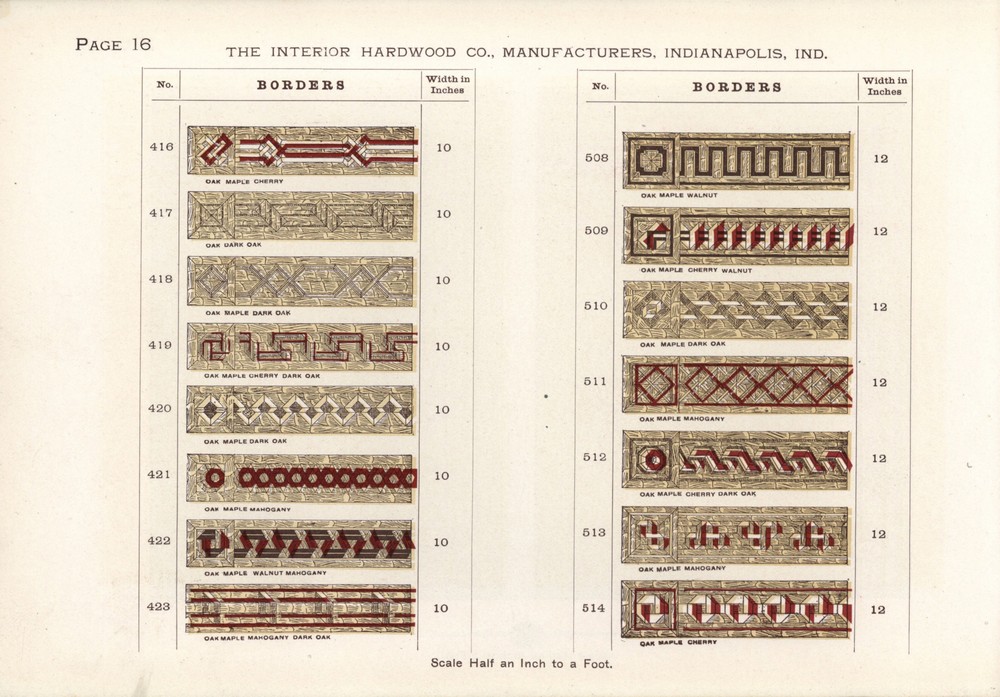 Parquet Floors & Borders: 1903: Page 16
