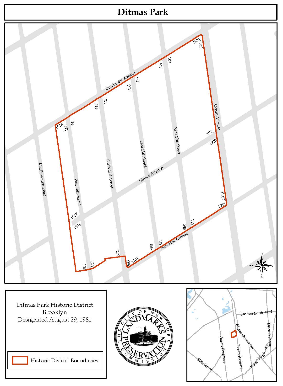 ditmas park map