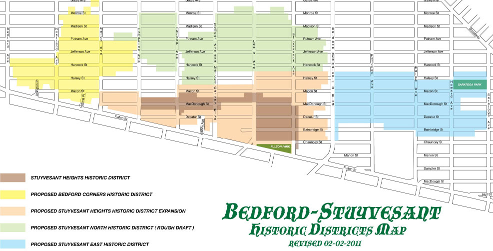 Bed-Stuy Historic Districts Proposal Map